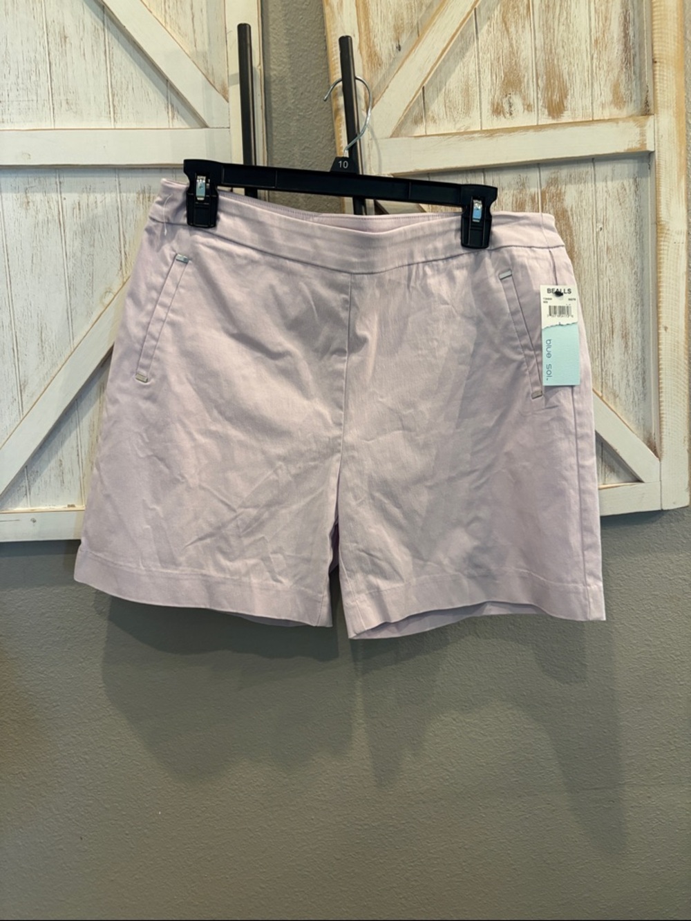 High-Waist Lavender Women's Stretch Shorts nwt